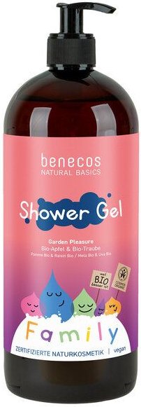 benecos Naturkosmetik - Duschgel - Family Size Bio-Apfel & Bio-Traube