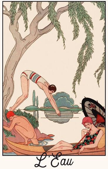 Photocircle Poster / Leinwandbild - George Barbier: L'Eau