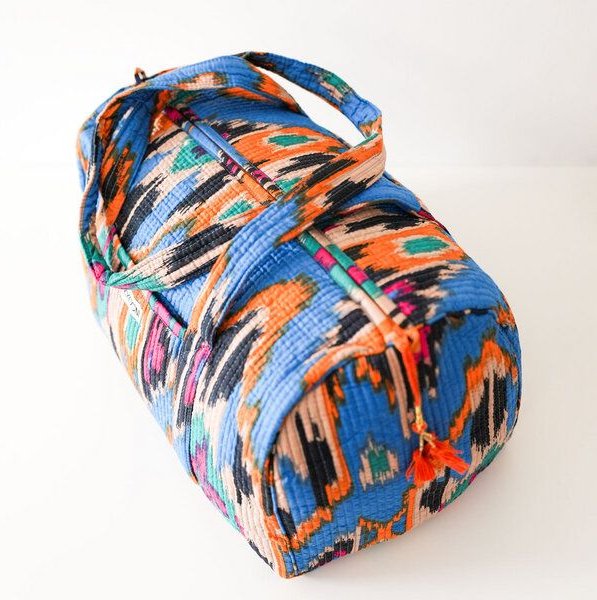 KIKOONI handgefertigte große Baumwolltasche "K. Shopper"