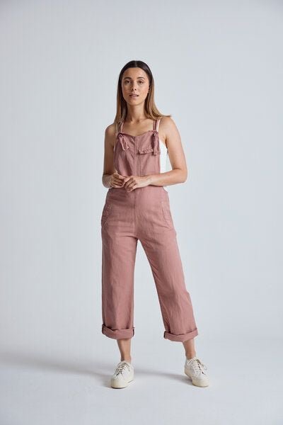 Flax and Loom Leinen Latzhose Mary Lou