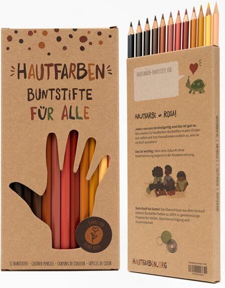 “Buntstifte für alle” von Hautfarben