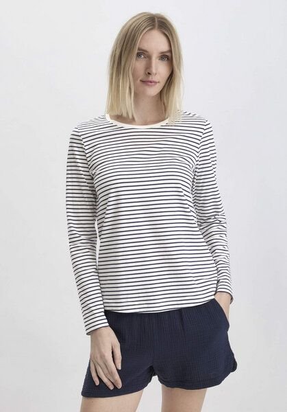 hessnatur Langarm-Schlafshirt aus reiner Bio-Baumwolle