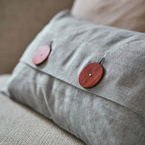 HängemattenGlück Sofakissen / Dekokissen aus reiner Bio Baumwolle (Bezug und Füllung) 50x30cm viele Farben