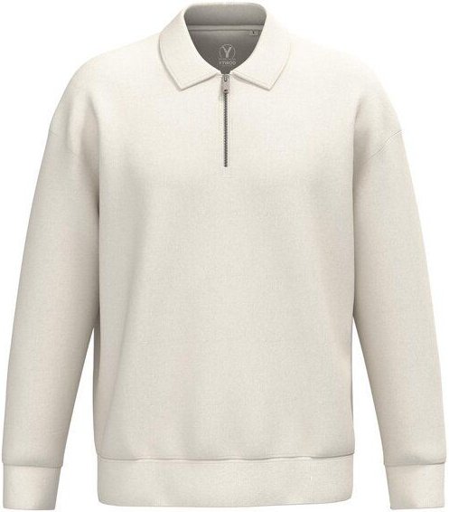 YTWOO Unisex-Sweatshirt mit Zipper und Polokragen