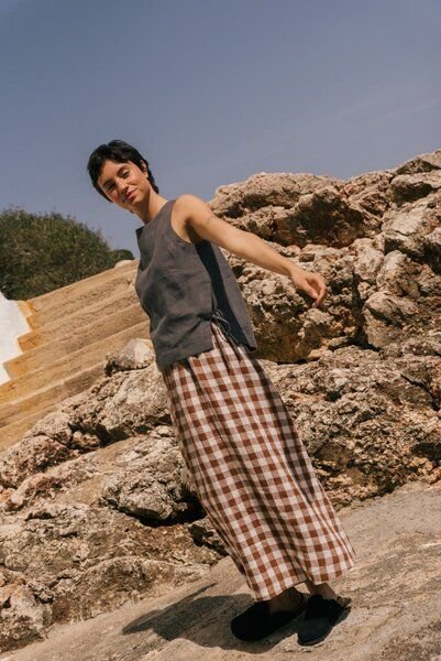 AmourLinen Rosie Leinenoberteil mit Bändern