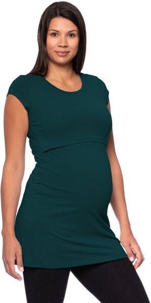 Milchshake 107 BASIC kurzarm Umstands- und Stillshirt extra lang aus Bio Baumwolle