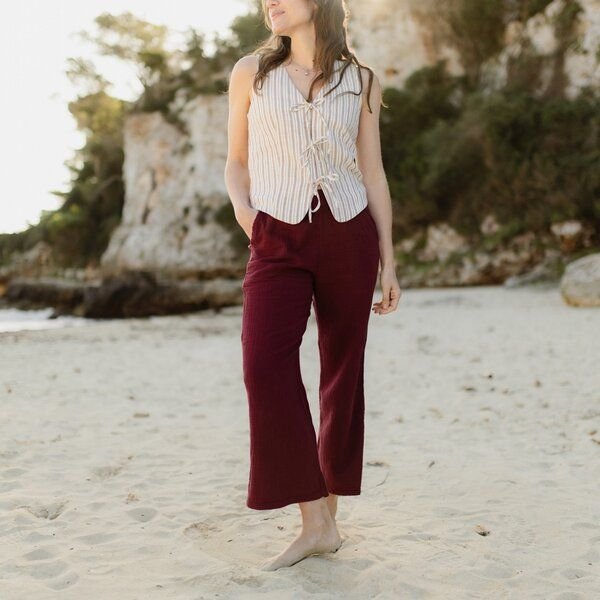 NORDLICHT Damen Hose aus Bio-Baumwolle Musselin LEJA