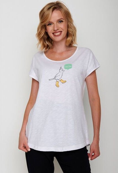 GREENBOMB Animal Bird Fine Cool - Sportliches T-Shirt aus Bio-Baumwolle / hochwertiger Print / GOTS / Fair & Vegan