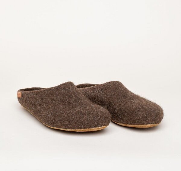 Magicfelt Filz-Hausschuh 713 aus 100% seltenen Wollen | Pantoffel für Damen & Herren mit hochwertiger Rinds-Sohle - Made...