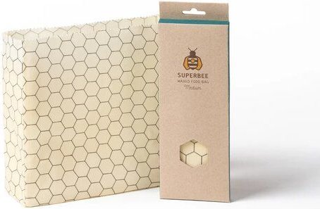 SuperBee Bienenwachsbeutel für Lebensmittel 3 Größen - verschiedene Größen & Designs