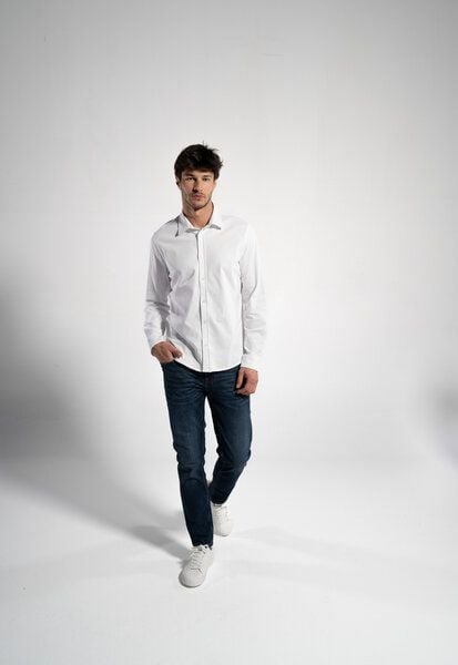 Thumbnail - GORG Herren Piqué-Langarmhemd aus Bio-Baumwolle