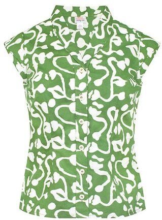Global Mamas Bio Bluse - RETRO - Forage