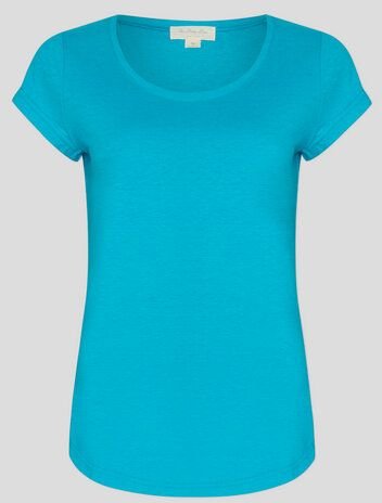 The Hemp Line Kurzarm T-Shirt mit runden Saum aus Hanf und Bio-Baumwolle (22116)