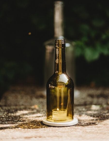 MaBe Windlicht klein - passt immer und überall - Natürlichkeit pur