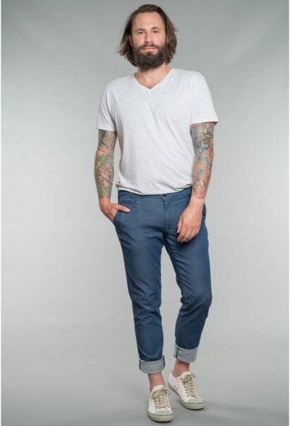 Feuervogl Lasse | Chino | Slim Fit | Light Denim