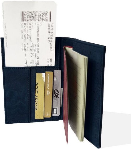 Reisepasshülle aus zweifarbigem Kork - Bag Affair