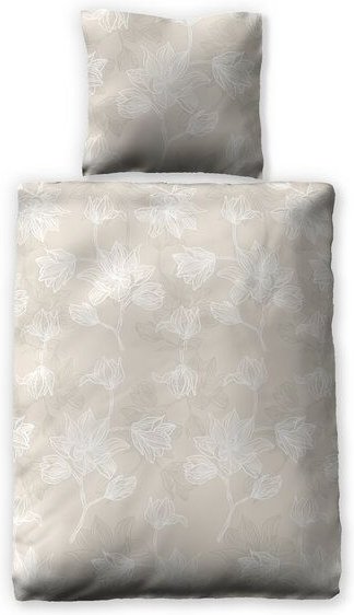 jilda-tex Bettwäsche "Natural Flowers" 100% Bio-Baumwolle 135x200 + 80x80 cm