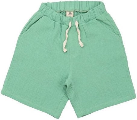 Kinder Shorts „Raspberries“ aus Bio-Baumwolle mit Elasthan in Grün – GOTS-zertifiziert, Walkiddy