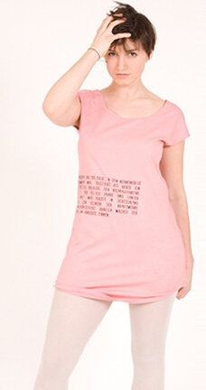 Lena Schokolade T-Shirt Kleid "Gold"