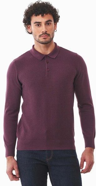 ORGANICATION Polokragenpullover aus Bio-Baumwolle