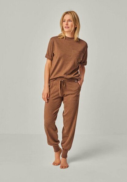 YOU LOOK PERFECT Merino Loungewear Set „Stricktop Elfie & Strickhose Bella"