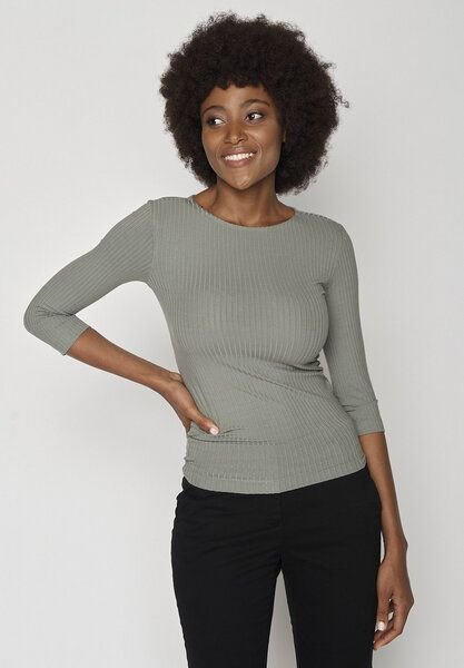 GREENBOMB Basic Refined - Sportliches Longsleeve aus LENZING TENCEL Mix / Fair & Vegan