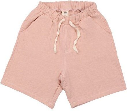 Kinder Shorts GOTS zertifiziert, Bio-Baumwolle, rosa, „Flowers & Leaves“, weich, elastischer Bund mit Kordel – Walkiddy