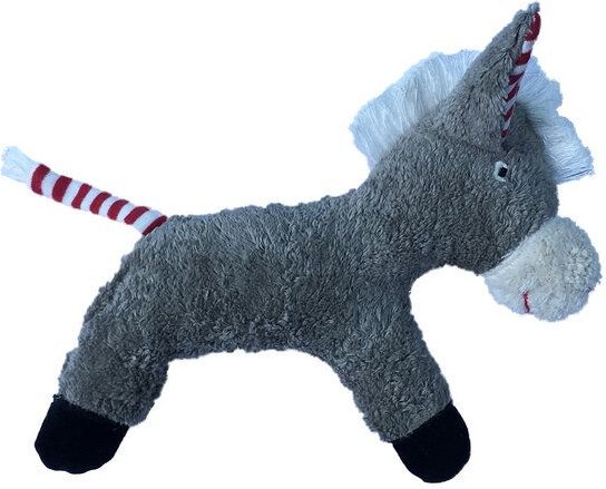 Pat und Patty Kuscheltier Greifling mit Rassel "Esel" , 100 % Baumwolle-kbA