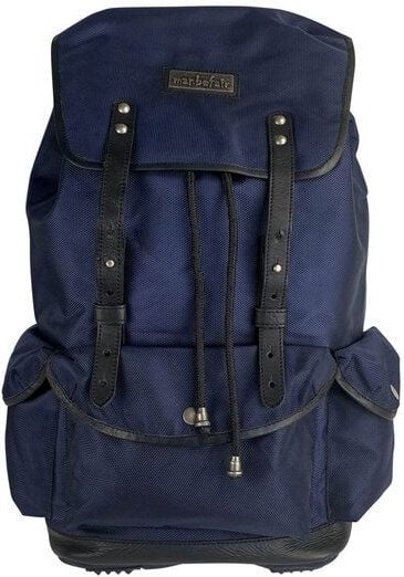 manbefair Lässiger Rucksack Vienna aus recyceltem Nylon Gewebe und Rinds-Leder