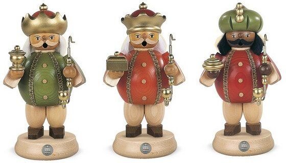 Müller Seiffen Räuchermann Caspar, Melchior oder Balthasar 18 cm mittelgroß wählbar