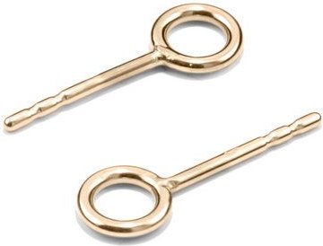 Thumbnail - Jonathan Radetz Jewellery Stecker LOOP, Gold 585, 14 Karat, Handmade in Germany