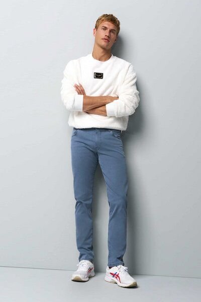 M 5 BY MEYER Baumwolle-Tencel Microstruktur Five Pocket