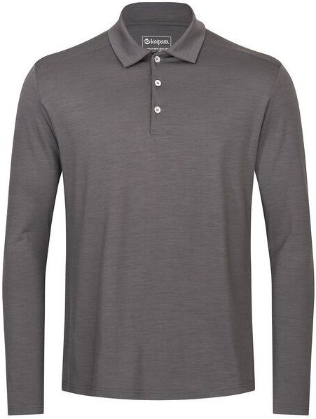 Thumbnail - Kaipara - Merino Sportswear URBAN Merino Poloshirt Herren Langarm Regular 200