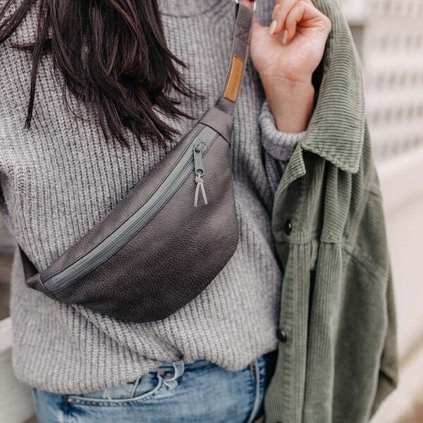 BOWLEANIES TASCHEN Bauchtasche | Gürteltasche aus Lederfaserstoff