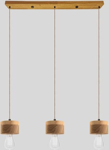 ALMUT von Wildheim 3er Pendelleuchte aus Eichenholz Pastelltöne im skandinavischen Design