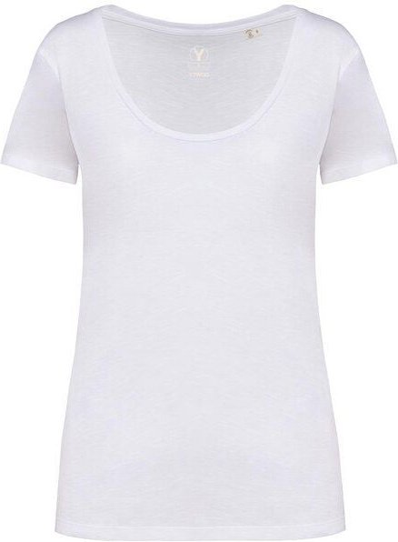 YTWOO Damen-T-Shirt mt Slub Optik aus 100% Bio-Baumwolle