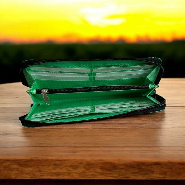 Beadbags Große Geldbörse aus recycelten Zementsack und Reissack CR38