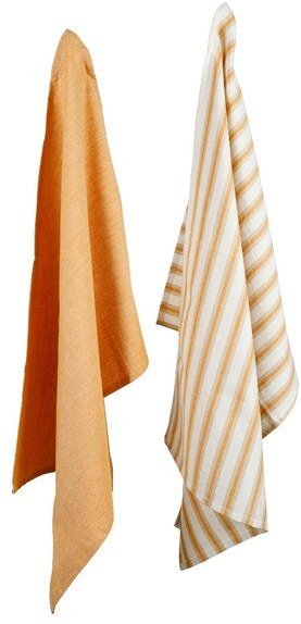 Thumbnail - GEPA 2er-Set Fairtrade Geschirrtücher "uni & stripes", handgewebt von CO-OPTEX