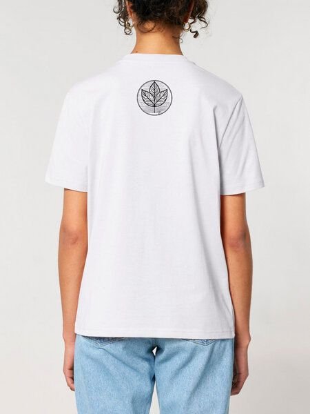 Human Family Bio Unisex Rundhals T-Shirt "Create - Circle Tree"