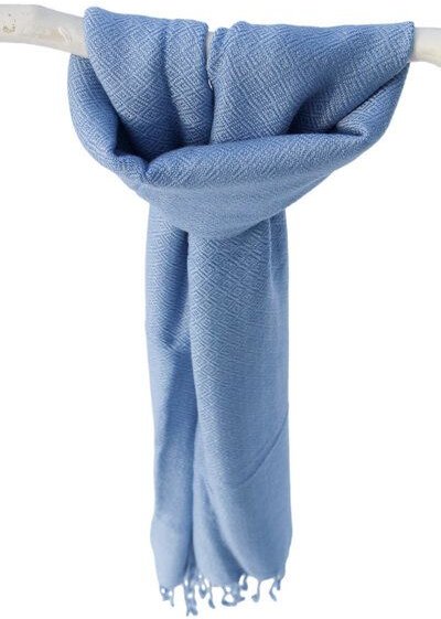 Schönes aus Indochina Upcycling Baumwollschal handgewebt und fair gehandelt