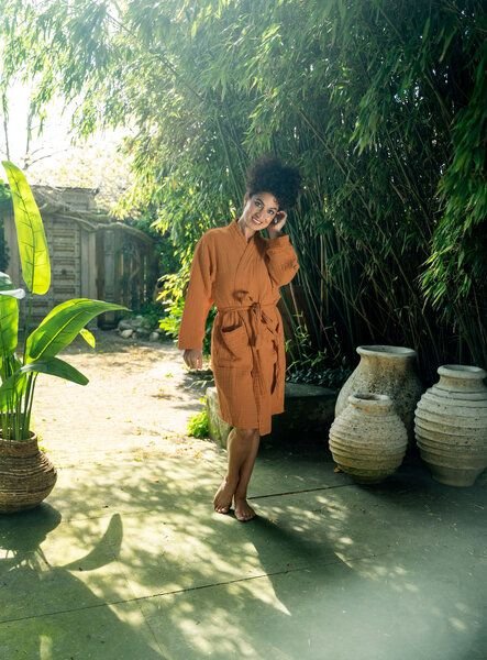 Thumbnail - Kayori Cato - Bademantel - 100% Bio-Baumwolle