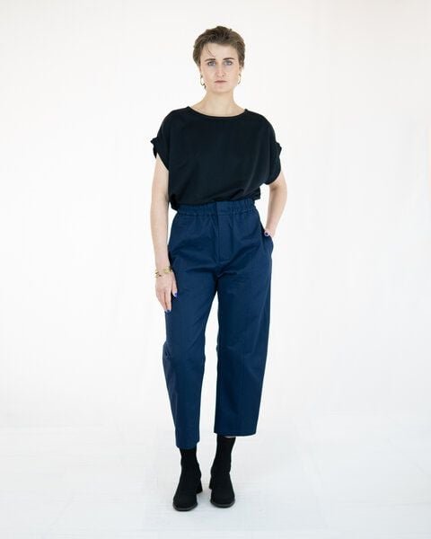 keijn Hose AdoBLEU - Culotte aus Bio-Twill mit elastischem Bund