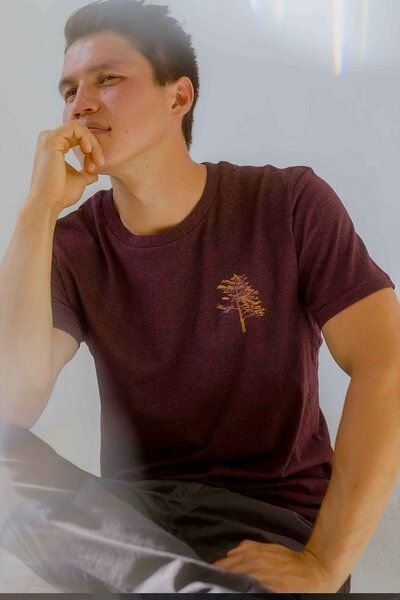 Kultgut Biofair- Artdesign Klassik Shirt / Little Tree in Woodoptik