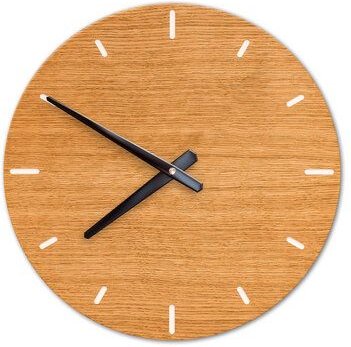 klotzaufklotz Wanduhr Furnier