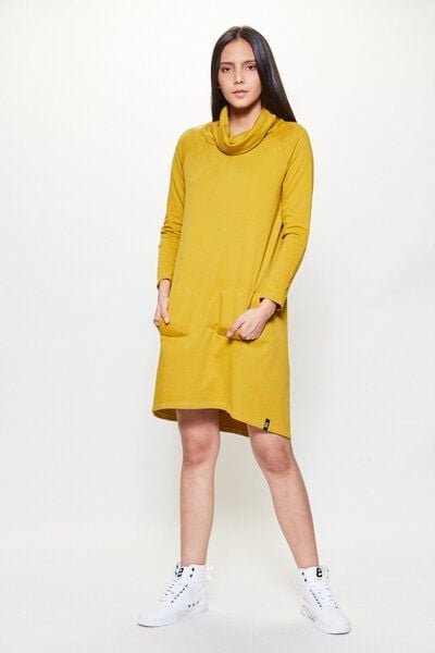 LUMEN organic Kleid SWEAT dijongelb