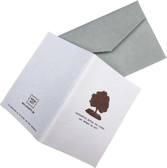 Salon Elfi Trauerkarten mit berührender Poesie auf handgeschöpftem Papier