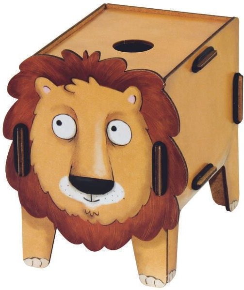 WERKHAUS Spardose Vierbeiner - Löwe aus Holz