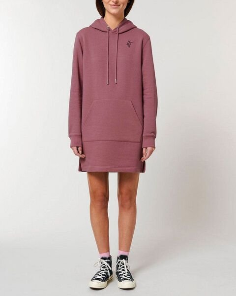 Human Family Langärmeliges Bio Damen Sweatshirt-Kleid mit Kapuze "Select - HF"