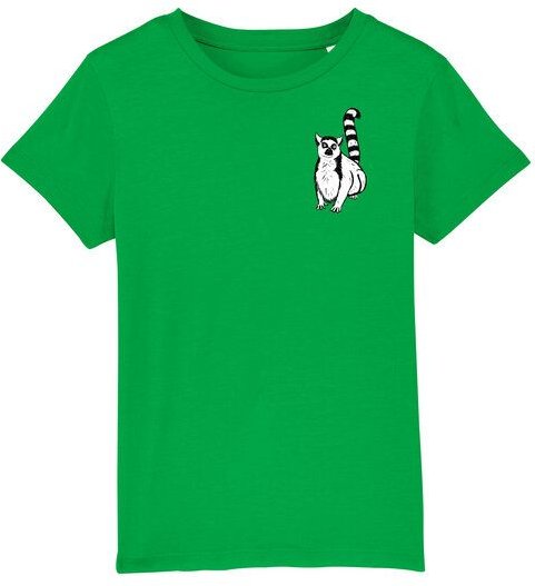 Spangeltangel Kinder-T-Shirt "Lemuren", Biobaumwolle, Affe, Kurzarm