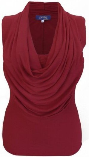 körber mode Wasserfallshirt aus Modal, ultraweich, mit integriertem Bandeau in verschiedenen Farben